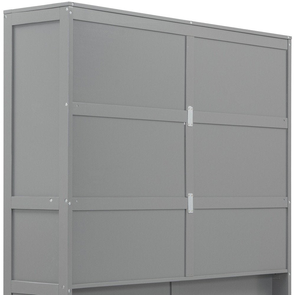 Gray Wood Queen Murphy Bed