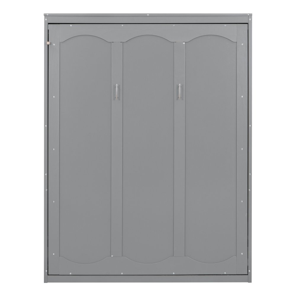 Gray Wood Queen Murphy Bed