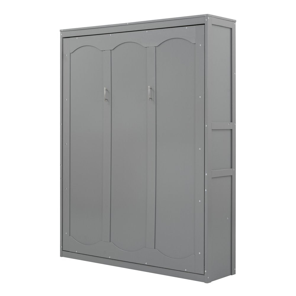 Gray Wood Queen Murphy Bed