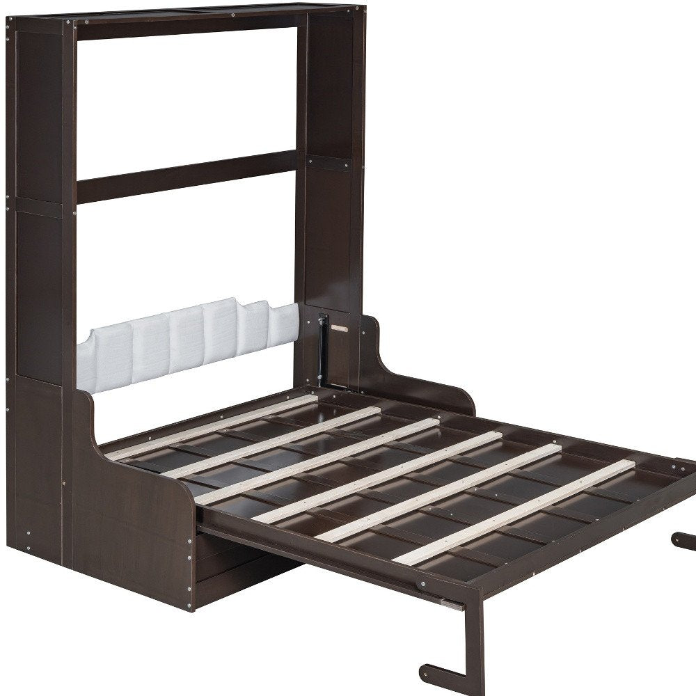 Espresso Wood Queen Murphy Bed