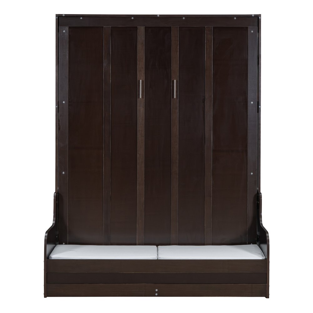Espresso Wood Queen Murphy Bed