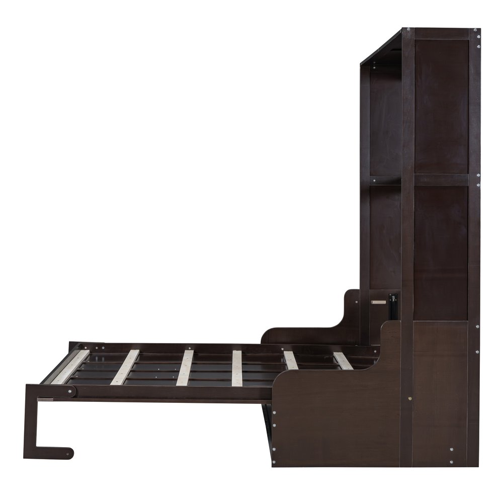 Espresso Wood Queen Murphy Bed