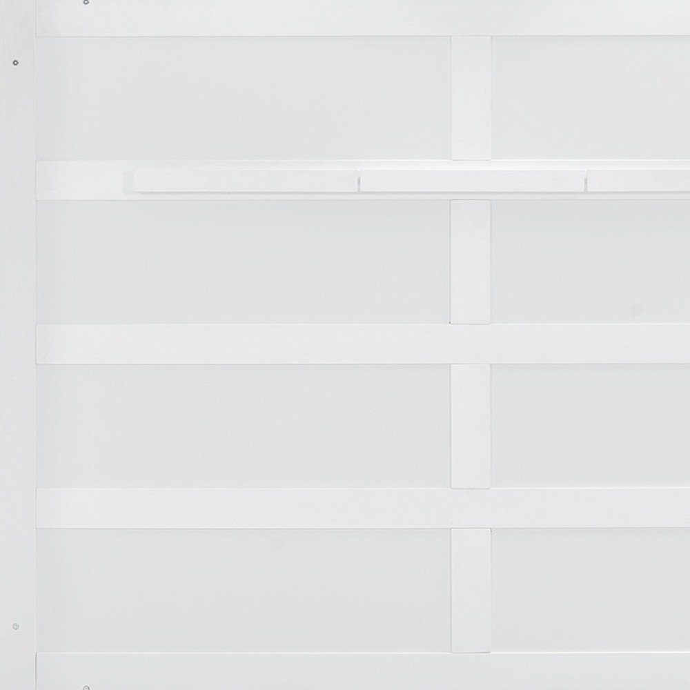 White Wood Queen Murphy Bed