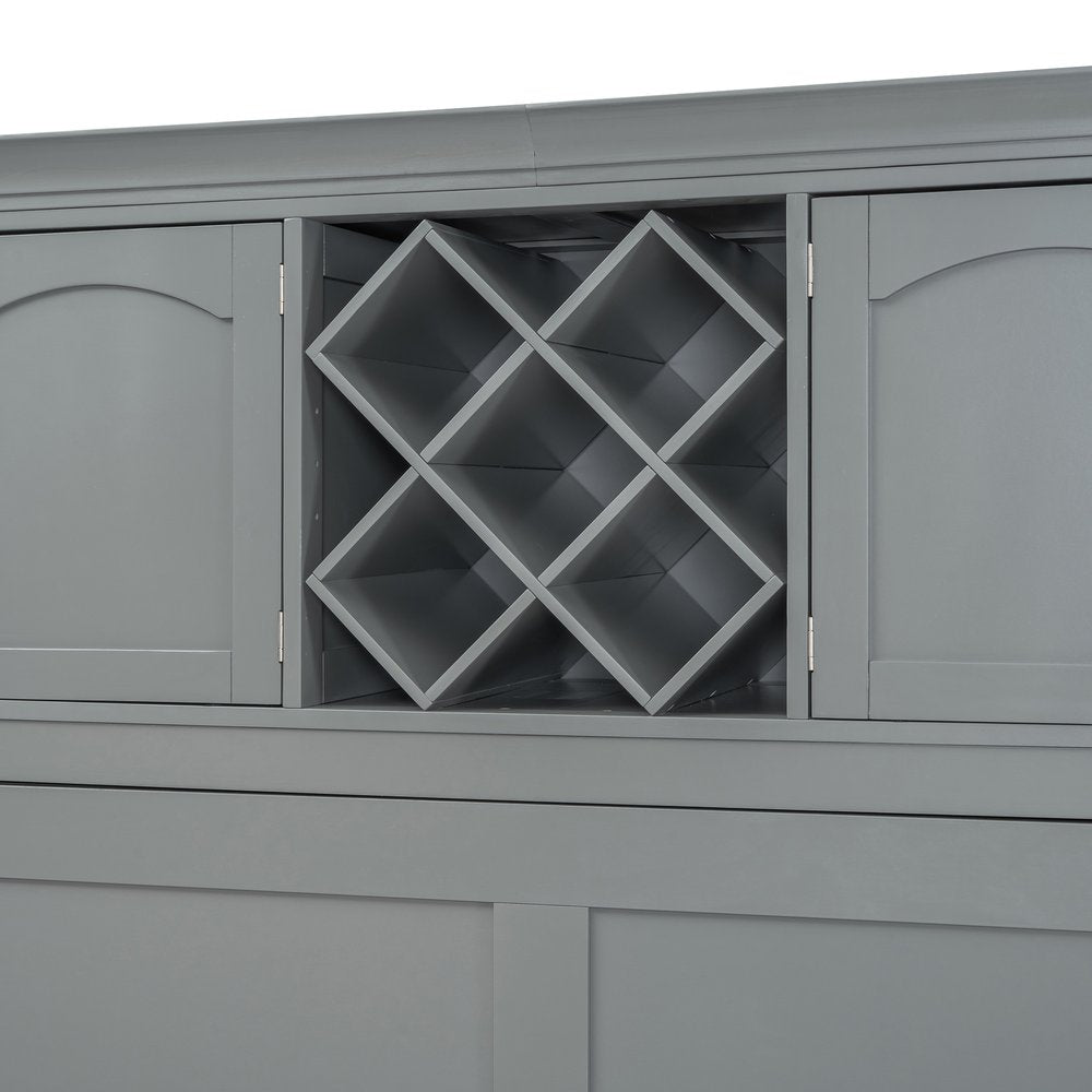 Gray Wood Queen Murphy Bed