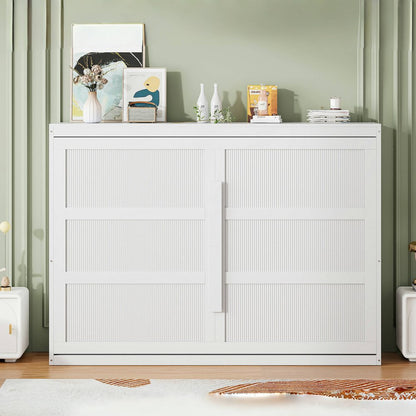 White Wood Queen Murphy Bed