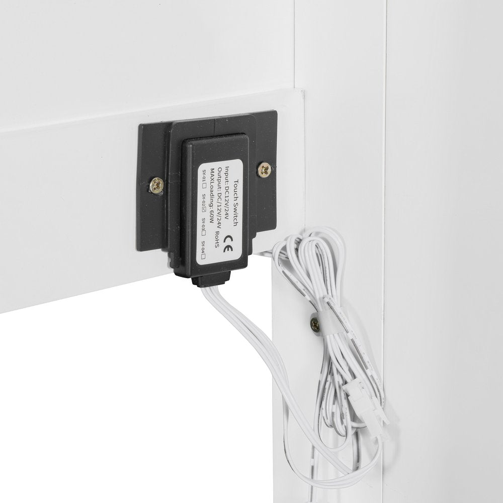 White Wood Queen Murphy Bed