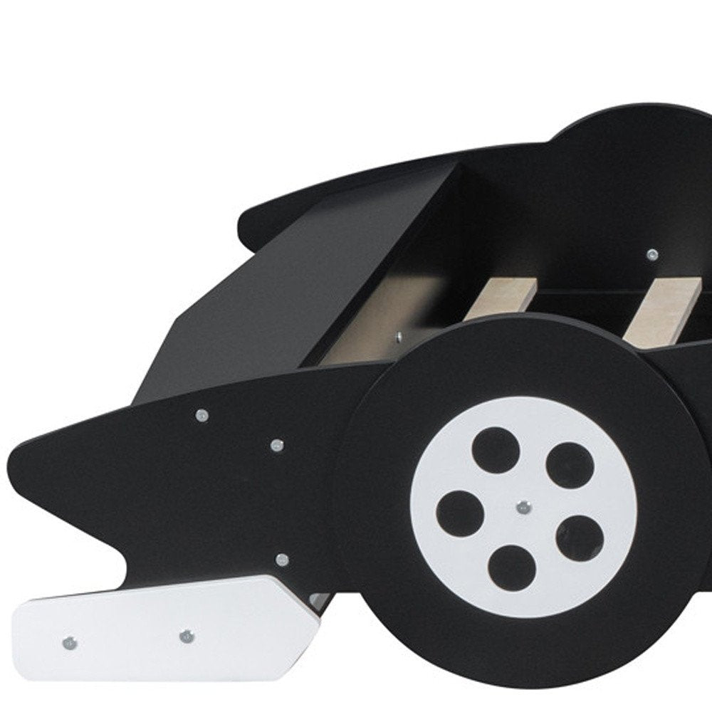 Black Wood Full Bed Frame