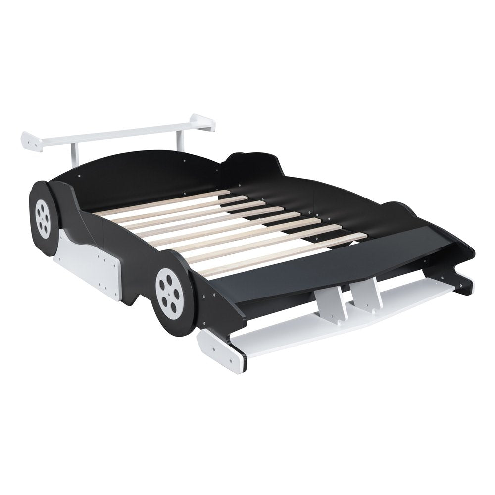 Black Wood Full Bed Frame