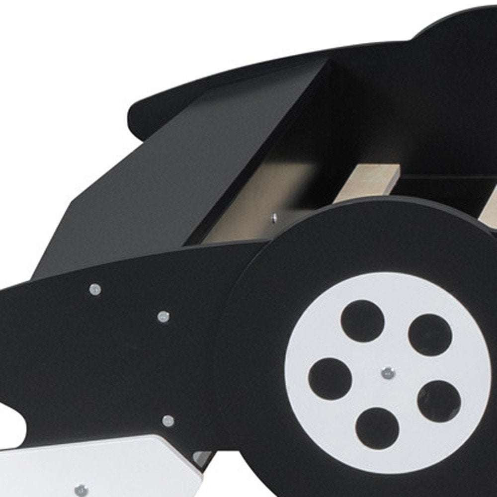 Black Wood Full Bed Frame