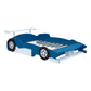 Blue Wood Full Bed Frame