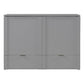 Gray Wood Full Murphy Bed