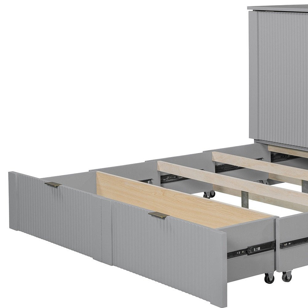 Gray Wood Queen Murphy Bed