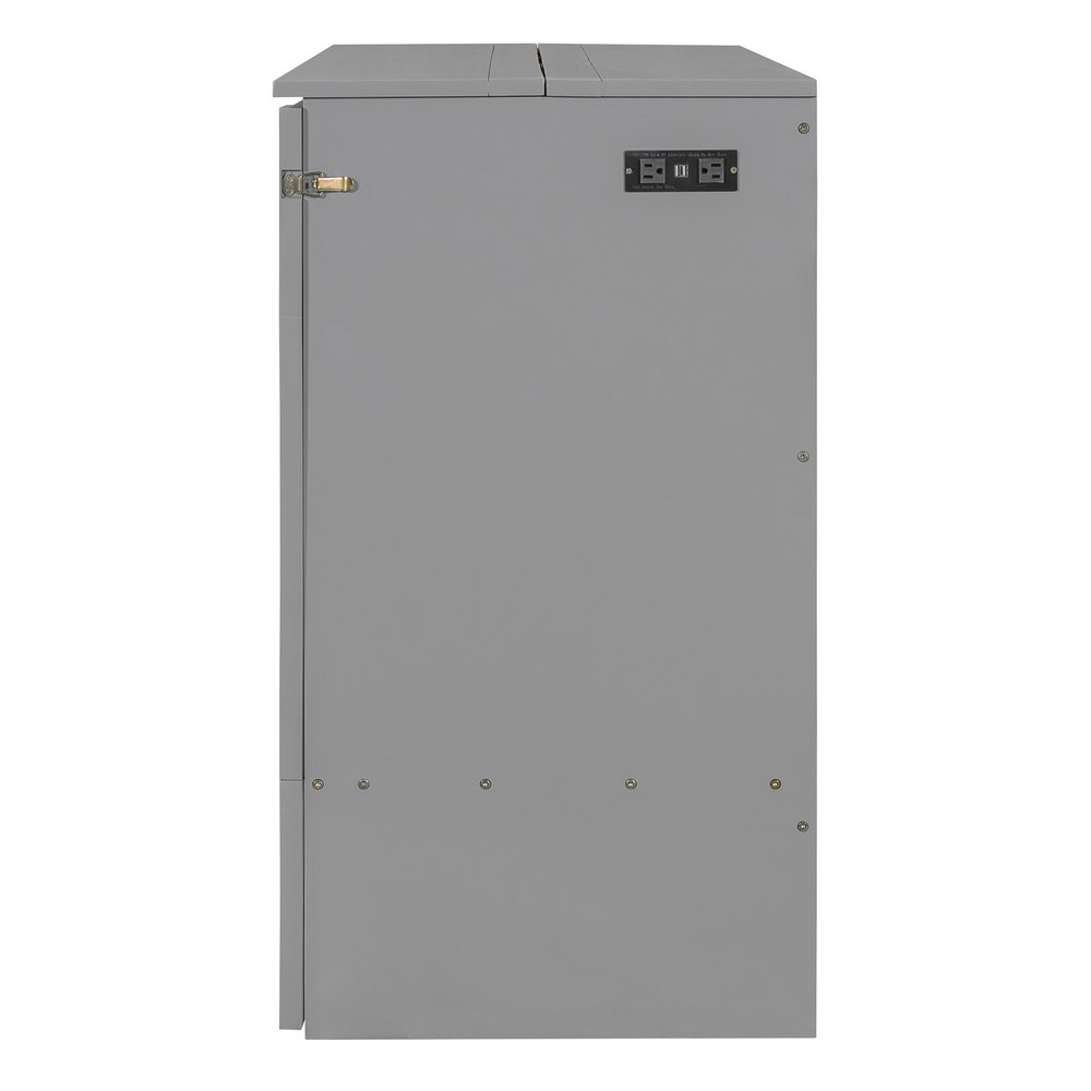 Gray Wood Queen Murphy Bed