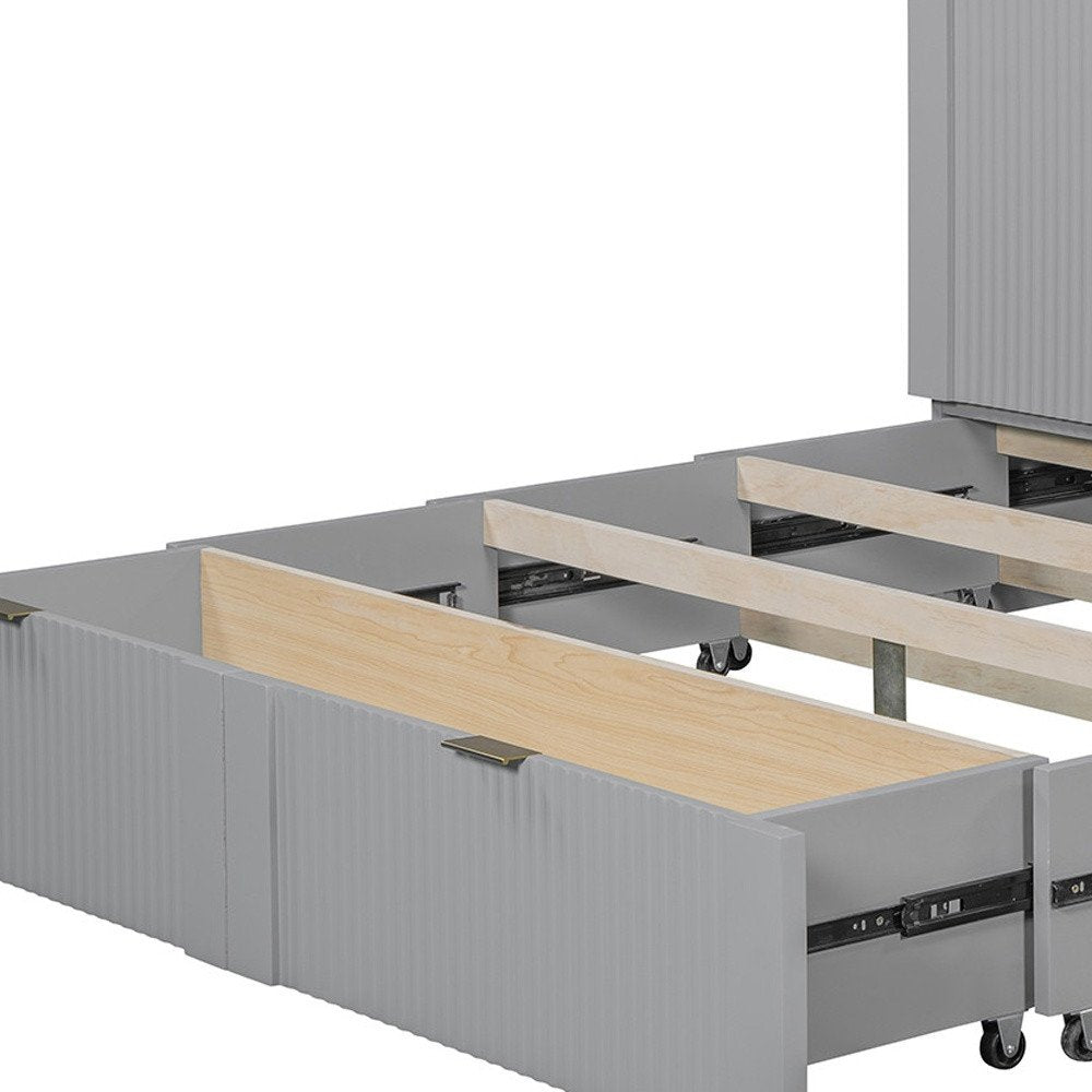 Gray Wood Queen Murphy Bed