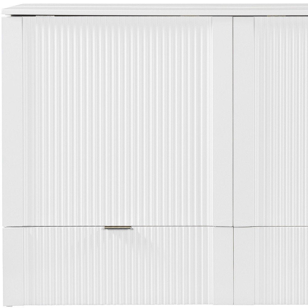 White Wood Queen Murphy Bed