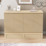 Gold Wood Full Murphy Bed