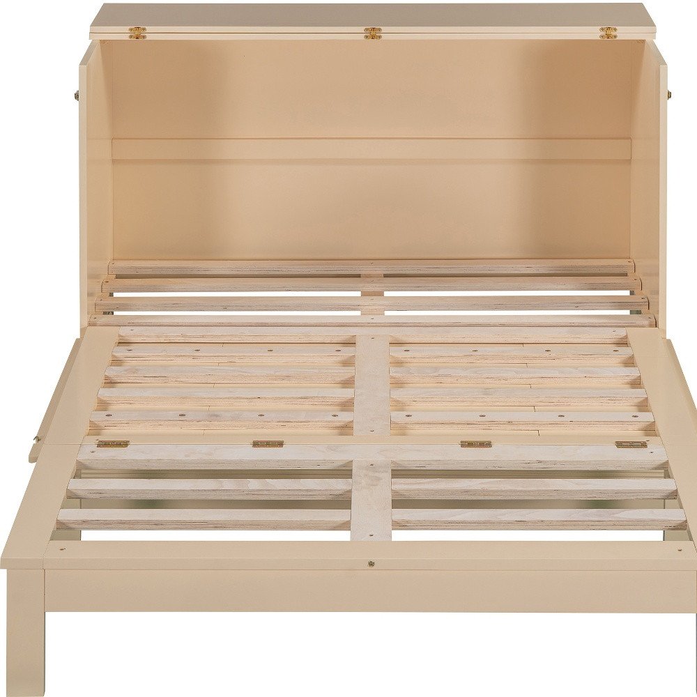 Gold Wood Full Murphy Bed