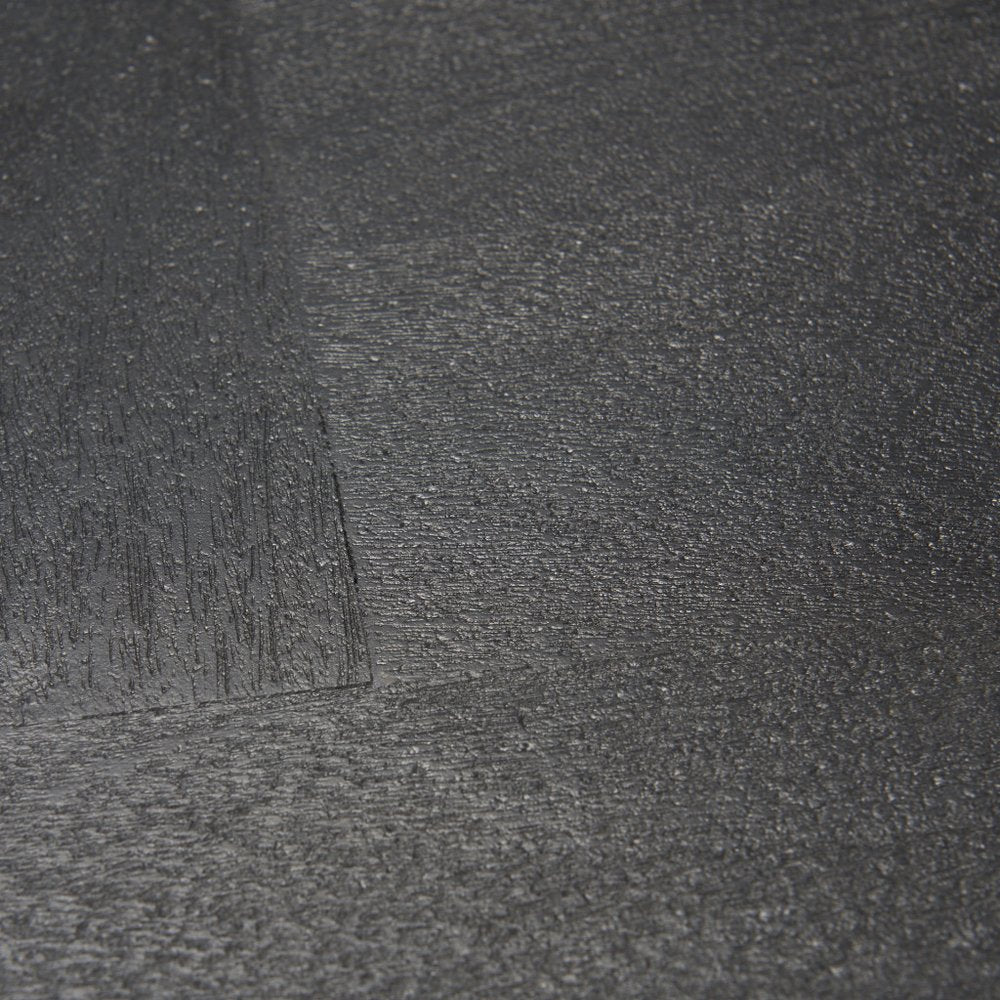 48" Black Solid Wood Geo Frame Coffee Table