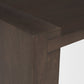 48" Dark Brown Solid Wood Sled Coffee Table