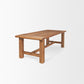 95" Natural Reclaimed Wood Trestle Base Dining Table