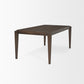 72" Dark Brown Wood Dining Table