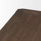 72" Dark Brown Wood Dining Table