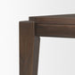 72" Dark Brown Wood Dining Table