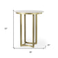 36" Gray Marble Pedestal Base Round Top Dining Table