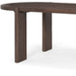 91" Brown Wood Oval Dining Table