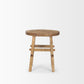 23" Brown Distressed Solid Wood End Table