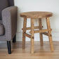 23" Brown Distressed Solid Wood End Table