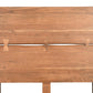 Brown Live Edge Bow Joint Solid Wood Queen Bed Frame