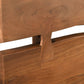 Brown Live Edge Bow Joint Solid Wood Queen Bed Frame