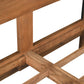 Brown Live Edge Bow Joint Solid Wood Queen Bed Frame
