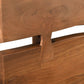 Brown Live Edge Bow Joint Solid Wood Queen Bed Frame