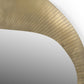 40" Brass Iron Abstract Organically Shaped Accent Mirror