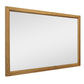 40" Natural Solid Wood Framed Mounted Accent Mirror