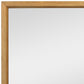 40" Natural Solid Wood Framed Mounted Accent Mirror