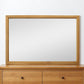 40" Natural Solid Wood Framed Mounted Accent Mirror