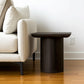24" Dark Brown Distressed Solid Wood Square Pedestal End Table