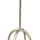23" Brass Distressed Iron Round Pedestal Tray Top End Table
