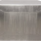 54" Silver Aluminum and Solid Wood Sled Coffee Table