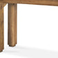 60" Brown Solid Wood Console Table