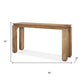 60" Brown Solid Wood Console Table