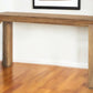 60" Brown Solid Wood Console Table
