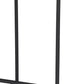 26" Natural and Black Solid Wood and Iron Backless Counter Height Bar Chair