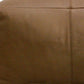22" Brown Genuine Leather Pouf Ottoman