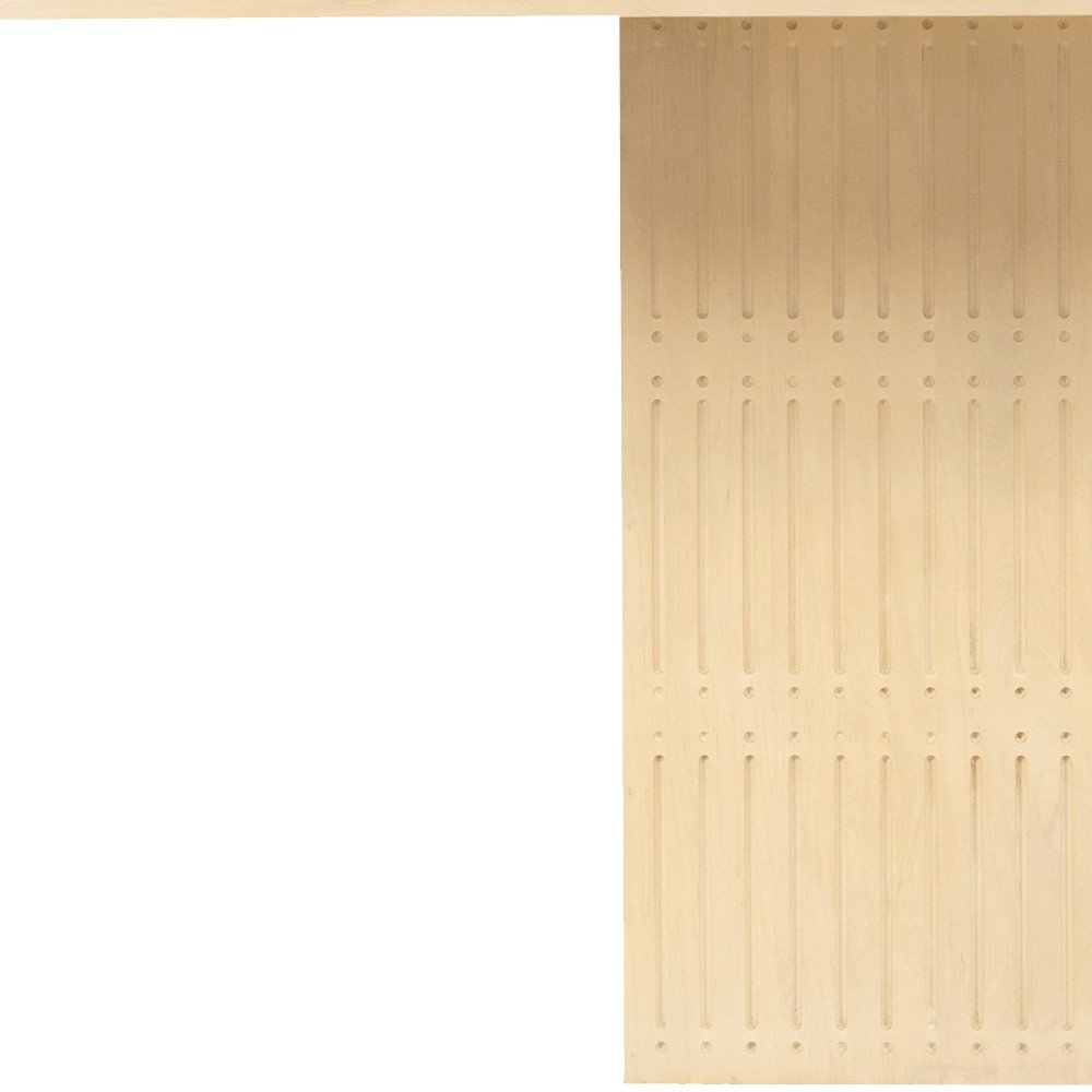 48" Natural Solid Wood Pedestal Base Square Dining Table