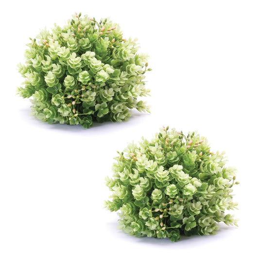 Set of Two 7" Green Artificial