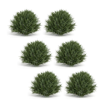 Set of Six 8" Green Artificial